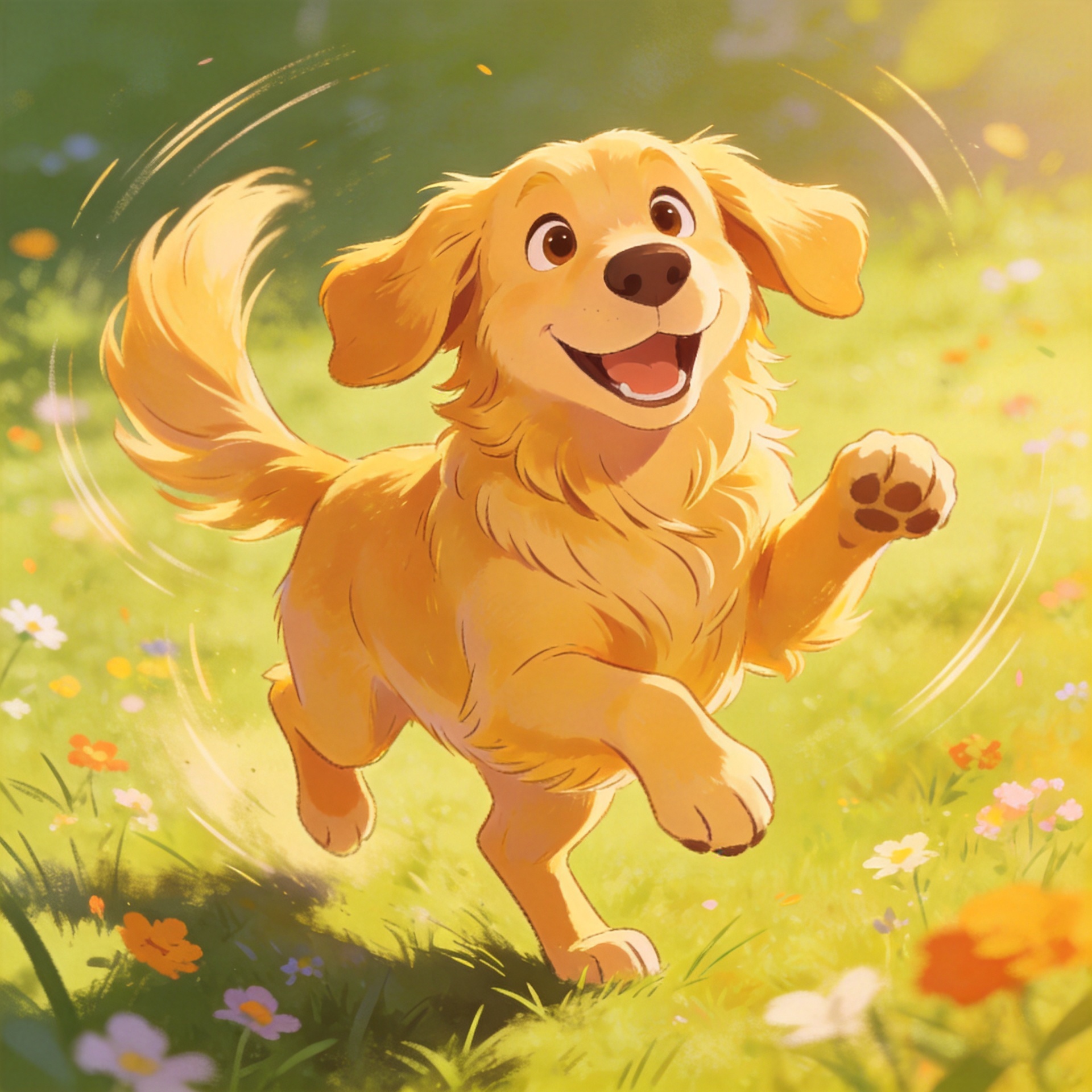happy dog dancing